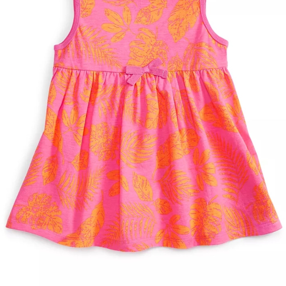 First Impressions Toddler Girls Simple Palm Tunic, Sweet Berry Size 3T - Picture 3 of 6